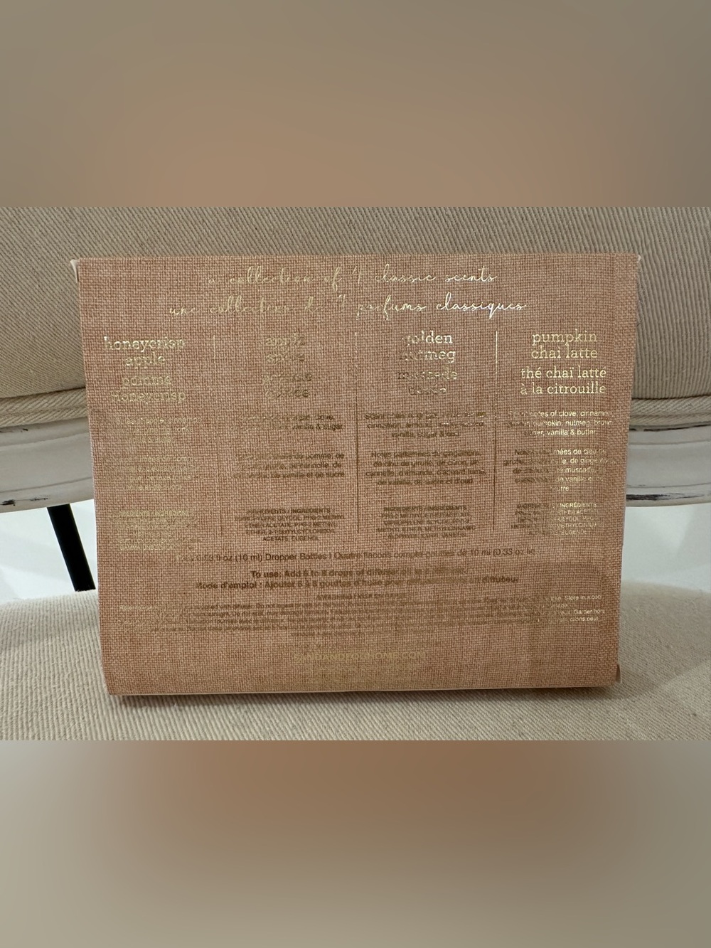 NWT Sand + Fog Diffuser Oil Set ~ Honeycrisp Apple, Nutmeg, Pumpkin Chai Latte - Picture 8 of 9
